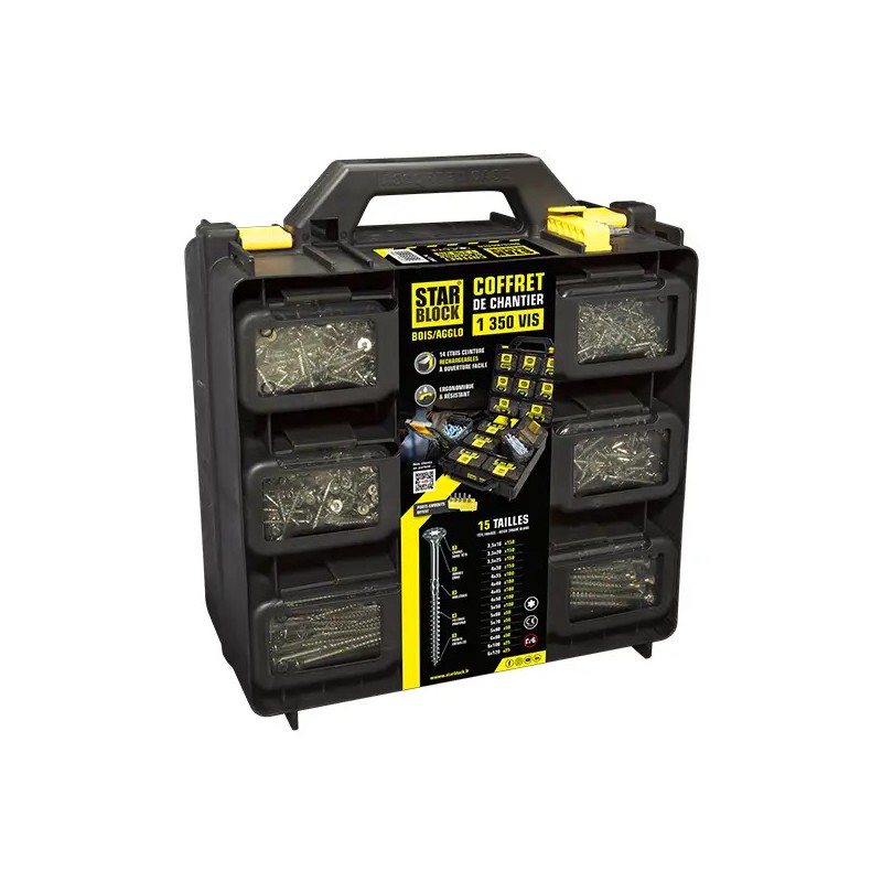 COFFRET 1350 VIS BOIS TORX