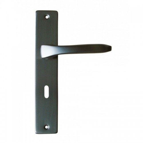 ENSEMBLE PLAQUE LUNEL ALU GRIS CARBONE