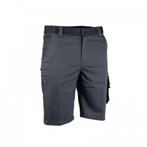 BERMUDA DE TRAVAIL CONSOLE, COLORIS GRIS CAMOUFLAGE, MULTIPOCHES AVEC POCHES OUTILS RÉTRACTABLES