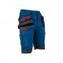 BERMUDA FORGE BLEU COBALT MULTIPOCHES AVEC POCHES AMOVIBLES