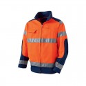 BLOUSON LUK-LIGHT ORANGE FLUO & MARINE