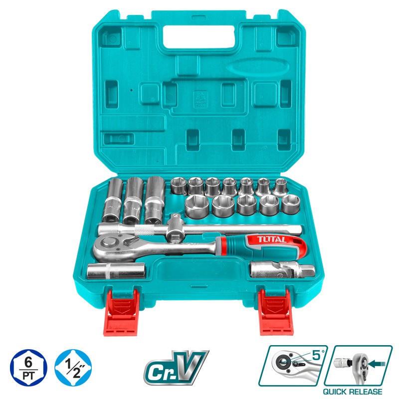 COFFRET DE DOUILLES 20 PCS 1/2"