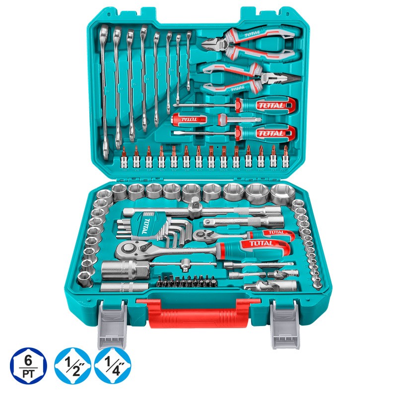 COFFRET A DOUILLES ET OUTILS 100 PCS