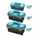 LOT DE 3 BOITES PLASTIQUE