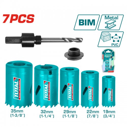 COFFRET 7 TREPANS BI-METAL