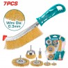 JEU DE 7 BROSSES METALLIQUES