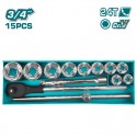 COFFRET DOUILLES CAMION 15 PCS