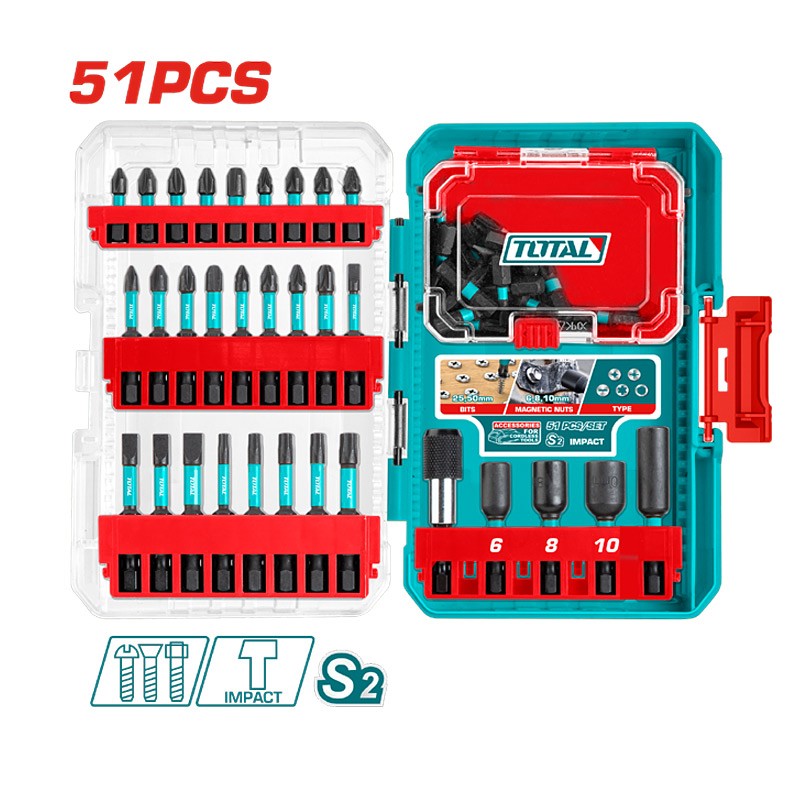 JEU D'EMBOUT 51 PCS TACSDL25106