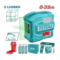 NIVEAU LASER 2 LIGNES VERT TLL156601