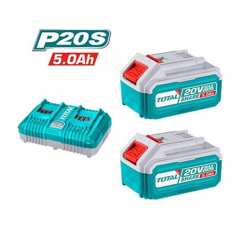PACK 2 BATTERIES 5AH 20V+ CHARGEUR