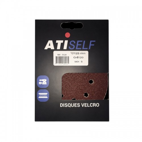 LOT DE 5 DISQUES VELCRO 6 TROUS