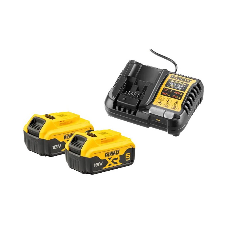 PACK 2 BATTERIES XR 18V 5AH + CHARGEUR