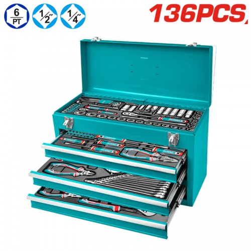 COFFRET OUTILS METAL 136PCS