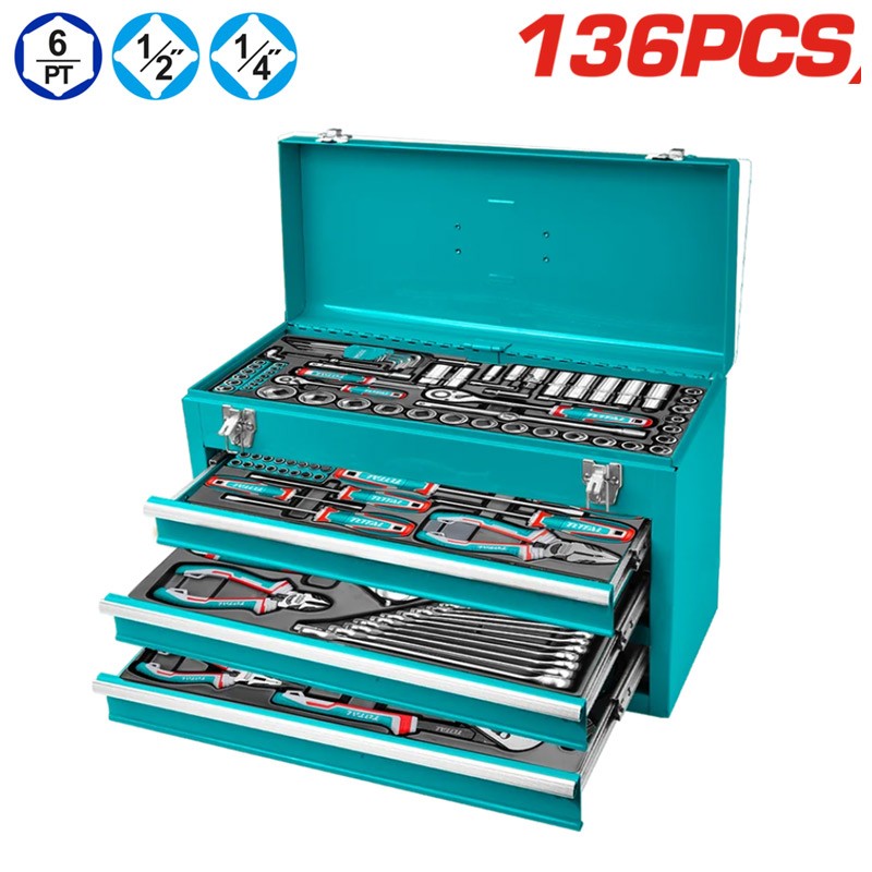 COFFRET OUTILS METAL 136PCS