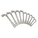 JEU DE 10 CLES A PIPE 6 PANS
