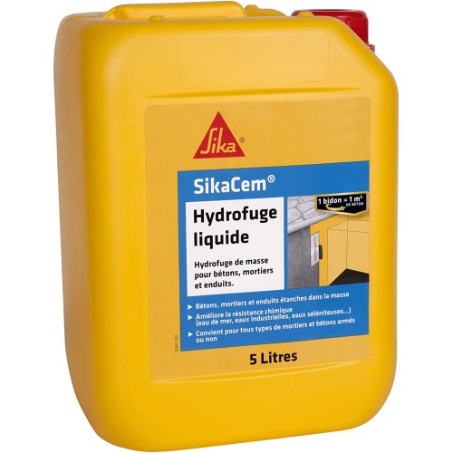 Hydrofuge pour mortier 5L