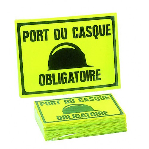 Panneau Port du Casque Obligatoire - 300x200mm